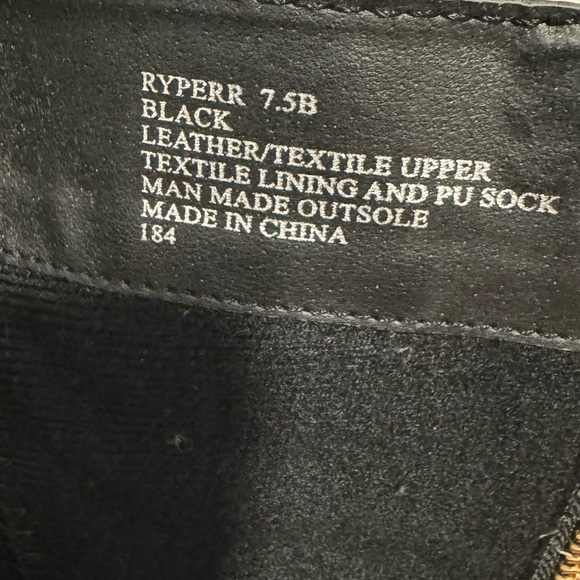 Steve Madden Riding Boot Black with Gold Zippers - Picture 11 of 11